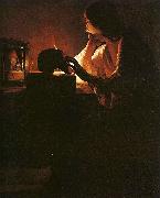 Georges de La Tour The Repentant Magdalen Spain oil painting artist